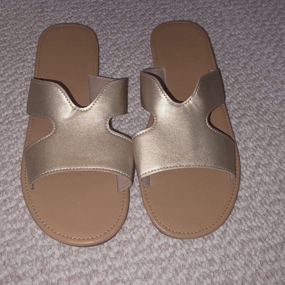 Elegant Gold Women's Sandals
